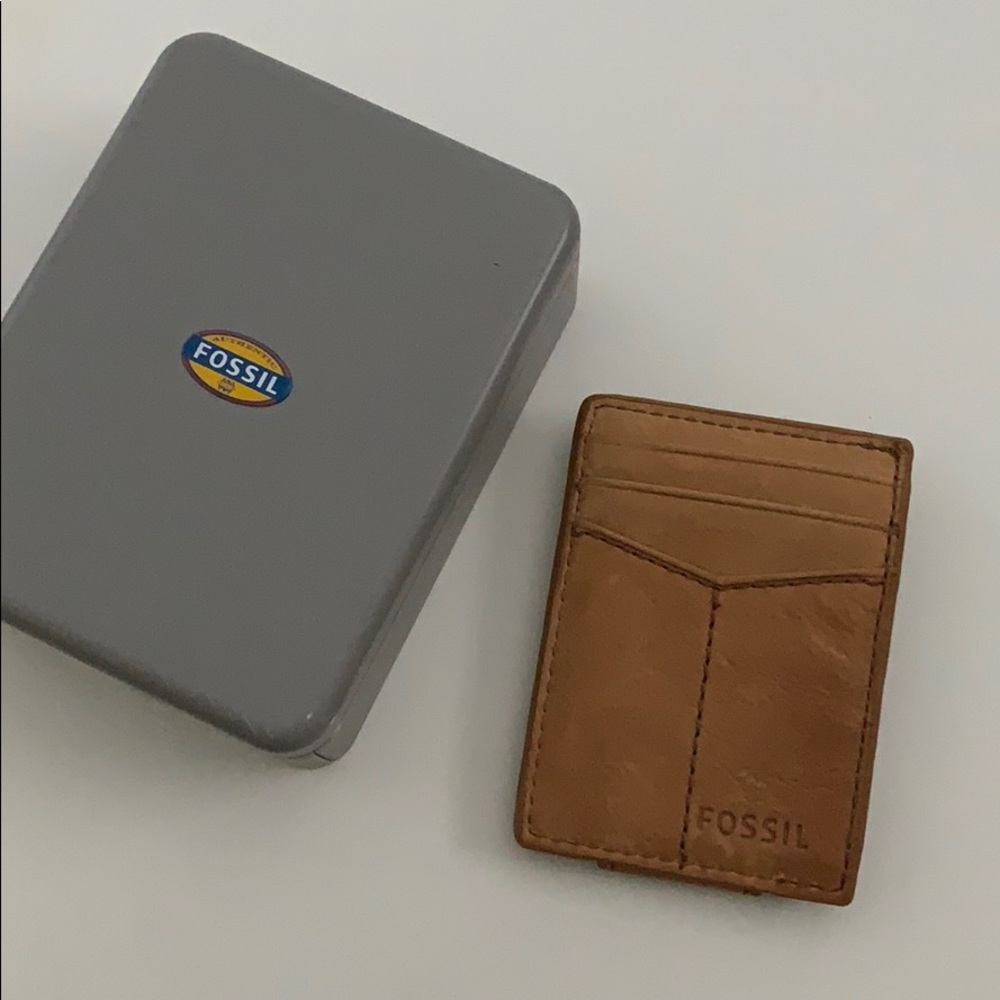 FOSSIL money clip wallet
